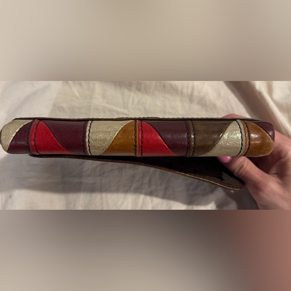 Fossil Emory Patchwork Multicolor Leather Wallet … - image 3